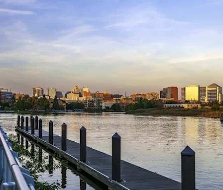 The Christina River Walk in Wilmington, Delaware