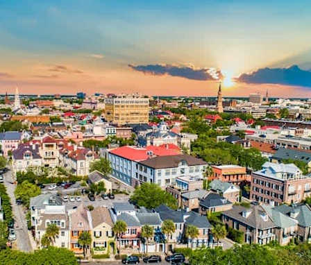 Charleston, South Carolina aerial view
